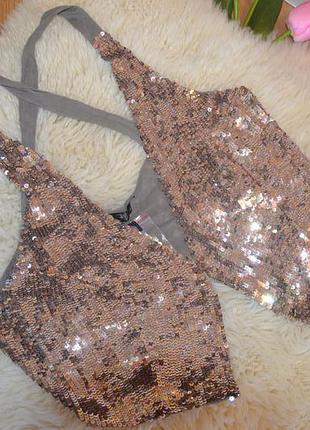 Asos обалденная нова жилетка в паєтки