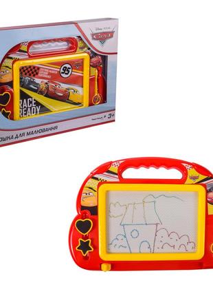 Дошка магнітна disney 'cars' d-3403 (48шт/2) для малювання, кольорова, в коробці – 38*3*28 см, р-р іграшки –1 фото
