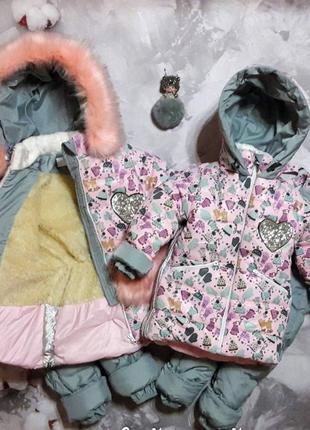 Зимова куртка для дівчинки, зимове пальто10 фото