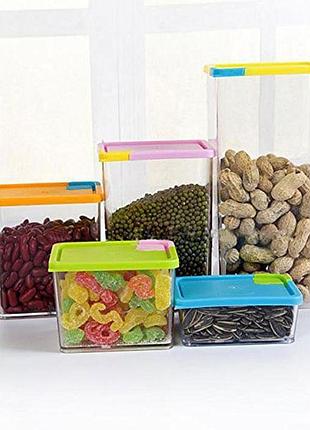 Набір контейнерів для сипких продуктів 6 шт.