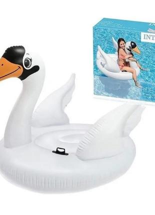 Intex плотик 57557 np "лебідь"