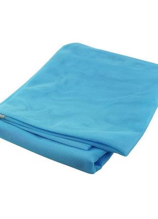 Пляжный коврик антипесок 150х200 см, голубой