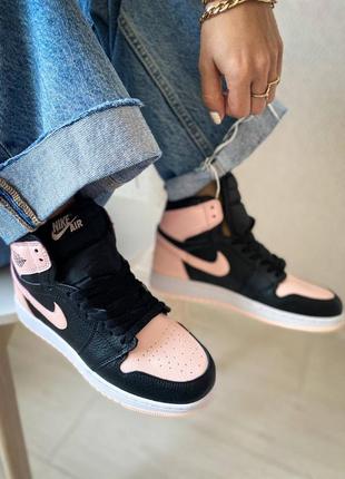 Кросівки nike air jordan 1 retro high og crimson tint1 фото