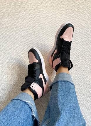 Кросівки nike air jordan 1 retro high og crimson tint6 фото