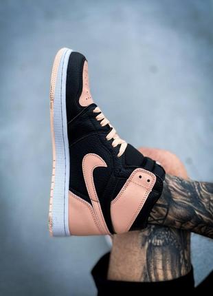 Кросівки nike air jordan 1 retro high og crimson tint9 фото