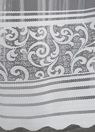 Тюль с полосками, белый 🔥