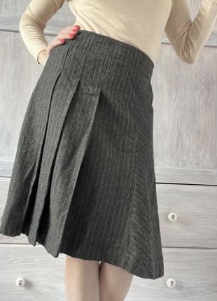 Теплая юбка миди шерстяная юбка essentiel1 фото