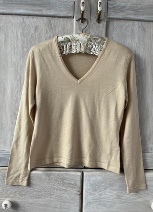 Знак качества нежный мериносовый шерстяной джемпер  пуловер lui e lei6 фото