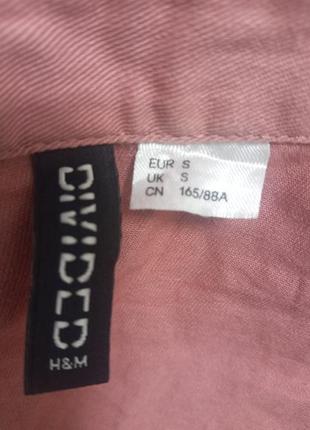 Рубашка oversize h&m джинс котон