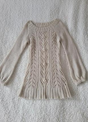 Продам женский теплый вязанный свитер, размер s