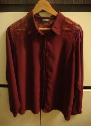 Стильна блуза, сорочка з мереживом limited colection