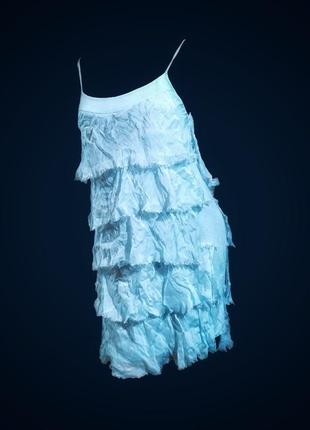Шелковое платье с рюшами шёлк трикотажное из вискозы стрейч миди мини короткое2 фото