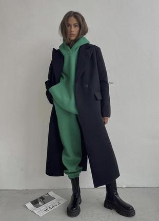 Двобортне пальто прямого крою в стилі zara супер ціна🥰1 фото