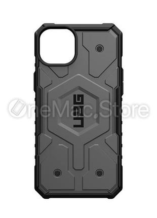 Чехол uag pathfinder for magsafe для iphone 14 (серый/grey)5 фото