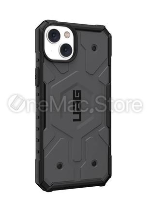 Чехол uag pathfinder for magsafe для iphone 14 (серый/grey)3 фото