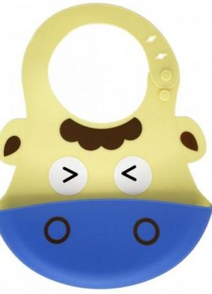 Слюнявчик силиконовый, жёлтый