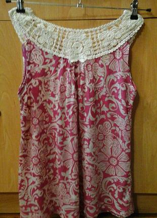 Маечка с кружевом