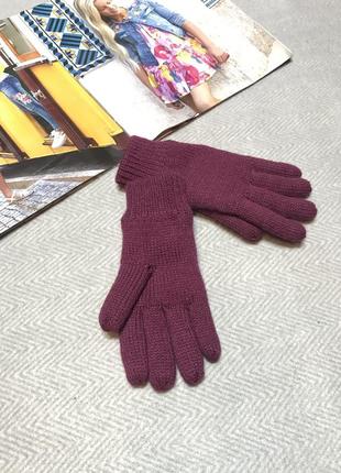 Перчатки термо / теплые вящаные перчатки всередине с флисом mountain warehouse .