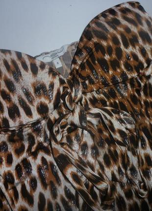 Леопардовая блузка топ бандо new look2 фото