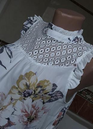Шикарная женственная блула с цветочным узором и выкройкой4 фото