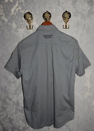 Рубашка сорочка тенниска х/б aeronautica militare, оригинал, по бирке - l2 фото