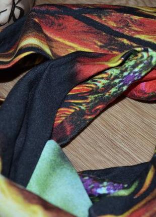 Яркий, разноцветный,  шарф хомут, "баф"3 фото