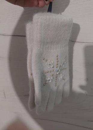 Перчатки шерстяные