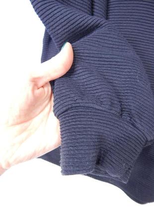 Брендовый красивый свитшот плотная трикотажная блуза с поясом объемные рукава в рубчик оверсайз6 фото