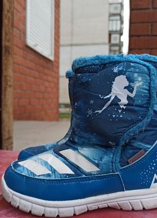 Теплые сапоги дутики adidas