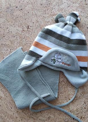 Набір шапка з шарфом