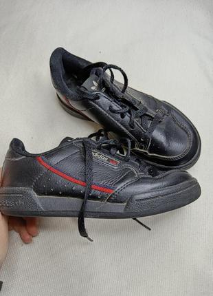 Кроссовки adidas continental 80 black. черные кеди . кроссовки детские. adidas originals - детские кроссовки