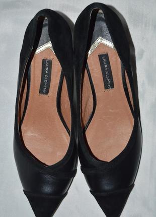 Туфлі човники шкіра laura clement розмір 39, туфлі шкіра