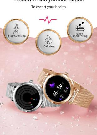 Женские умные смарт часы smart watch efi70-f коричневый. фитнес браслет трекер6 фото