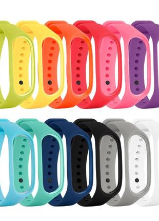 Силиконовый ремешок для фитнес браслета трекера xiaomi mi band m2 розовый2 фото