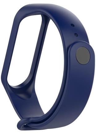 Силиконовый ремешок для фитнес браслета трекера xiaomi mi band m3 usb синий2 фото