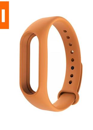 Силіконовий ремінець для фітнес-браслета трекера mi band m2 жовтогарячий