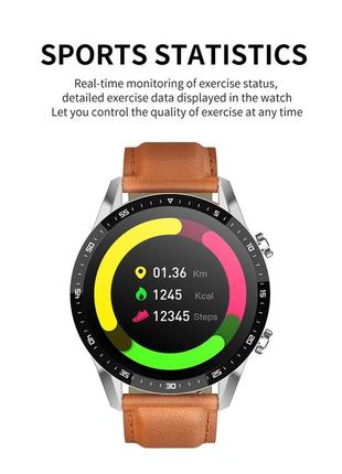 Мужские сенсорные умные смарт часы smart watch t3v серебристые. фитнес браслет трекер4 фото