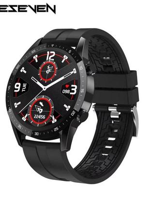 Мужские сенсорные умные смарт часы smart watch c12 черные. фитнес браслет трекер1 фото