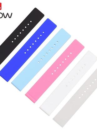 Силіконовий ремінець для розумних смарт годин smart watch 18 мм amazfit samsung huawei. годинні ремінці блакитний5 фото