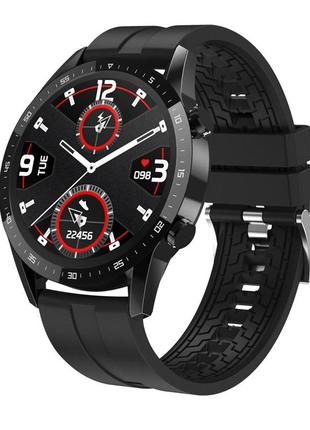 Мужские сенсорные наручные умные смарт часы smart watch t3b черные. фитнес браслет трекер1 фото