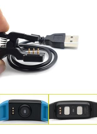 Зарядный кабель прищепка 3pin / 6mm для smart bracelet f1 / c1. зарядное зарядка для смарт часов