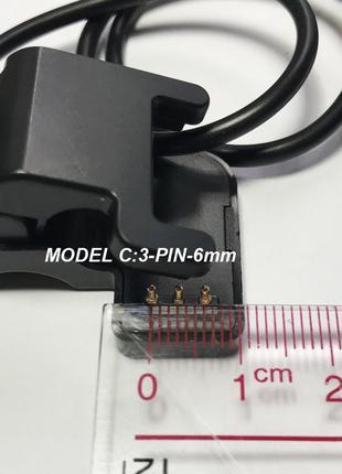 Зарядный кабель прищепка 3pin / 6mm для smart bracelet f1 / c1. зарядное зарядка для смарт часов, умных часов9 фото