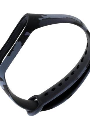 Силиконовый ремешок для фитнес браслета трекера xiaomi mi band m3 камуфляж 2