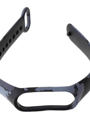 Силиконовый ремешок для фитнес браслета трекера xiaomi mi band m3 камуфляж 2