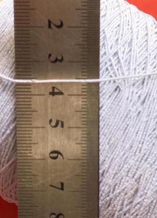 Резинка-нитка 1 мм белая круглая (фабричный моток), 400 г2 фото