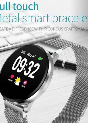 Сенсорные умные смарт часы smart watch ds68 золотые с тонометром пульсоксиметром5 фото