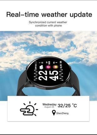 Розумний смарт годинник smart watch rohs8-s з тонометром, пульсометром. фітнес браслет трекер6 фото