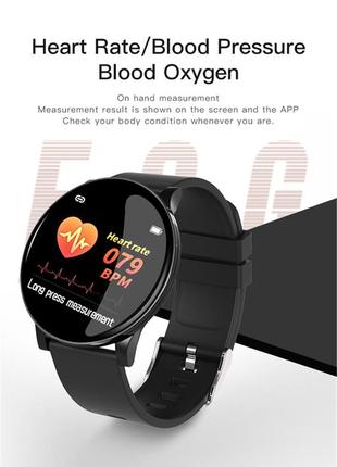 Розумний смарт годинник smart watch rohs8-s з тонометром, пульсометром. фітнес браслет трекер4 фото
