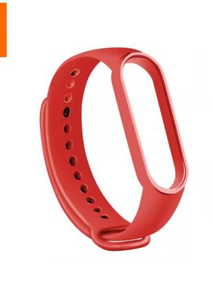 Силиконовый ремешок для фитнес браслета трекера xiaomi mi band m4 красный1 фото
