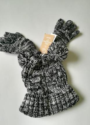 Комплект шапка+перчатки